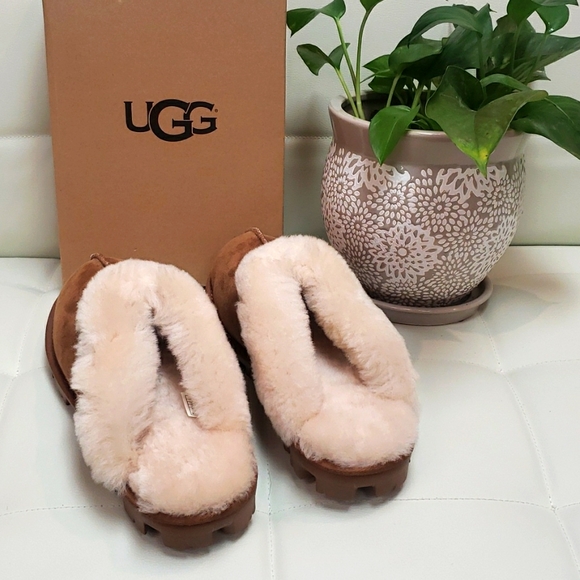 UGG Shoes - UGG Coquette Brown Women's Slippers - Size 6